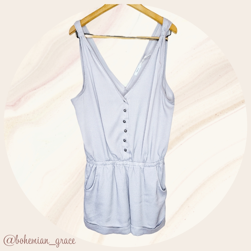 🕊️UO Kimchi Blue Silver Romper size Small